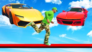 Can You DODGE The FLYING Supercars?! (GTA 5 Funny Moments)