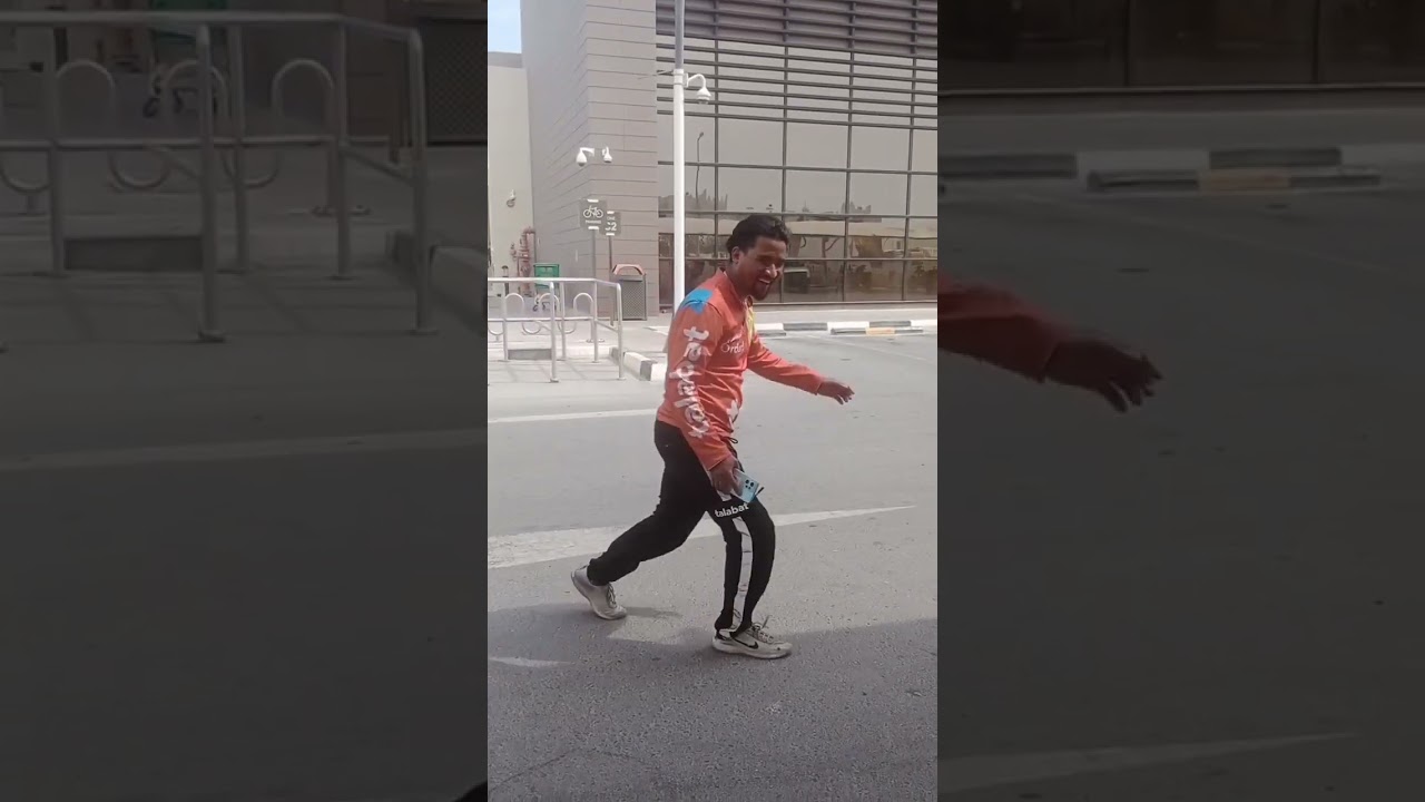 Talabat Rider play football ⚽🏈