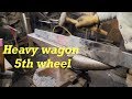 New Borax Water Wagon Fifth Wheel Takes Heavy Iron Blacksmithing | Engels Coach