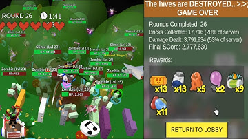 World Record Completing Round 26 Retro Swarm Challenge without any glitches | Bee Swarm Simulator