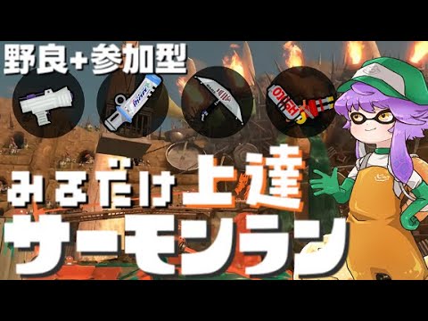【野良,参加型】見るだけ上達サモラン！デンタル最強伝説どんぴこ闘技場🐋【スプラトゥーン3/サーモンランNW】