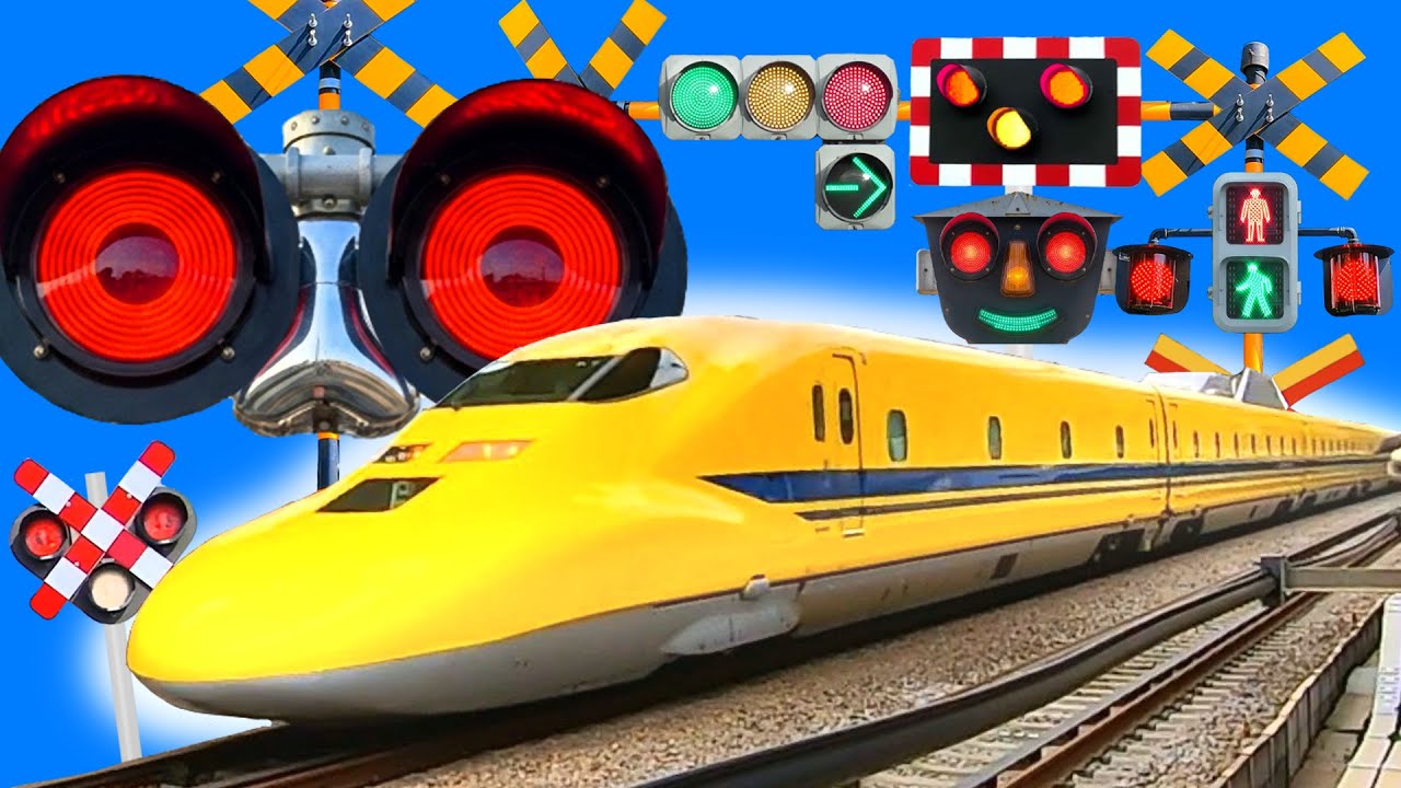 【電車】踏切動画【ふみきり 鉄道】Railroad Crossing Trains ドクターイエロー 新幹線