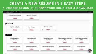 Hiration | Product Hunt | 3 steps to make a Resume