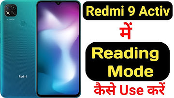 How to enable reading mode in Redmi 9 Activ || Redmi 9 Activ me reading mode kaise enable kare ||