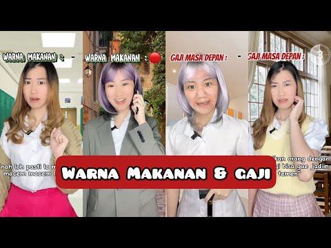 KOMPILASI VIDEO TIKTOK FELICIA (POV Warna Makanan & Gaji) - Feliciatannnn