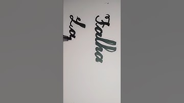 Talha ❤️ Laiba name calligraphy| writing practice ✍️