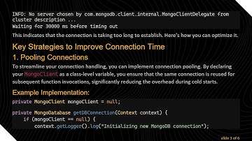 Improve Your AWS Lambda Connection Time to MongoDB Atlas
