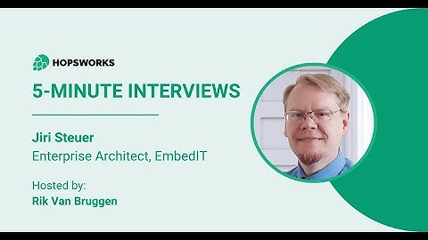 Hopsworks 5 minute interview - Jiri Steuer - EmbedIT