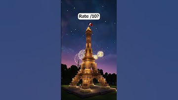 Minecraft Eiffel Tower 🗼 #minecraft #shorts