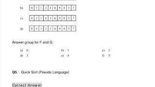 Exercise PM (Quick Sort (Pseudo Language))