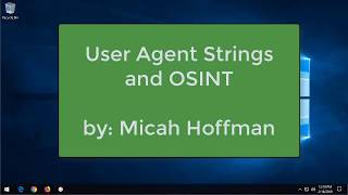 10 Minute Tip: What is a User Agent string and why should I care? screenshot 2