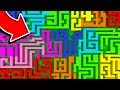 IMPOSSIBLE MINECRAFT RAINBOW MAZES!