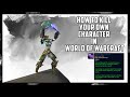 Как убить собственного персонажа в World of Warcraft