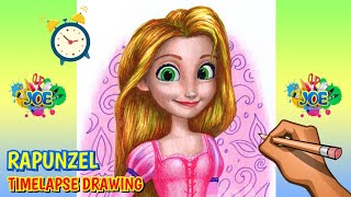 Rapunzel - Timelapse Drawing by Joe