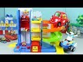 뽀로로 주차장 엘리베이터 장난감 자동차 놀이 Pororo Parking Lot Slide Elevator Car toys Play