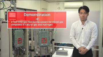 Demonstration of a realtime gas monitoring system for mixed gas composed of natural gas and hydrogen