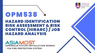 OPM538 - VIDEO PRESENTATION (HIRARC)