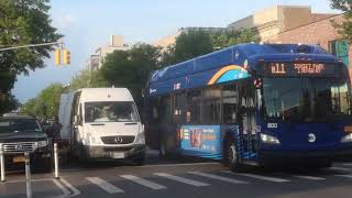 MTA NYCT: 2017 NFI XN40 #800 on the B11 to Sunset Park aprchng 4 Av/53 St