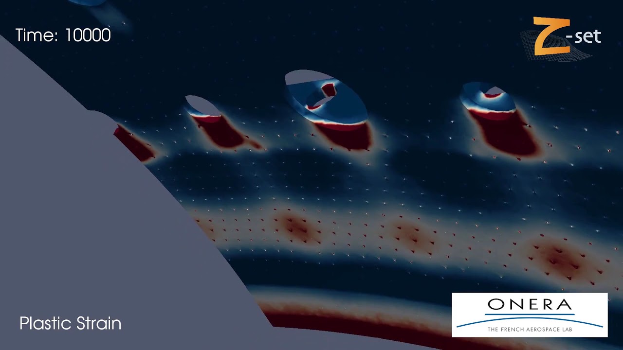 High performance finite element computation with Z-set of an aircraft engine combustion chamber