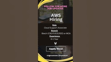 AWS is Hiring for Cloud Support Associate Role 2023