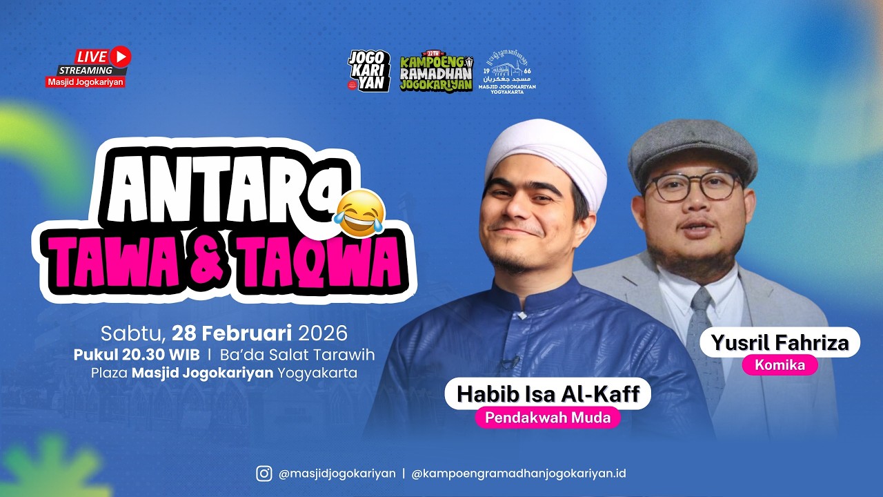 JogoTalk: Antara Tawa dan Taqwa || Habib Isa Al-Kaff & Yusril Fahriza