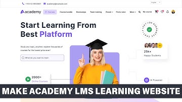 Make Academy LMS - Learning Management System website || how to make website like unacademy