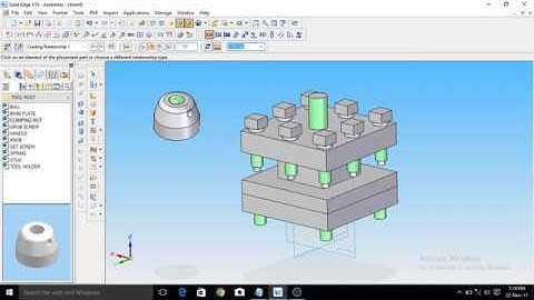 Tool Post Assembly in Solid Edge
