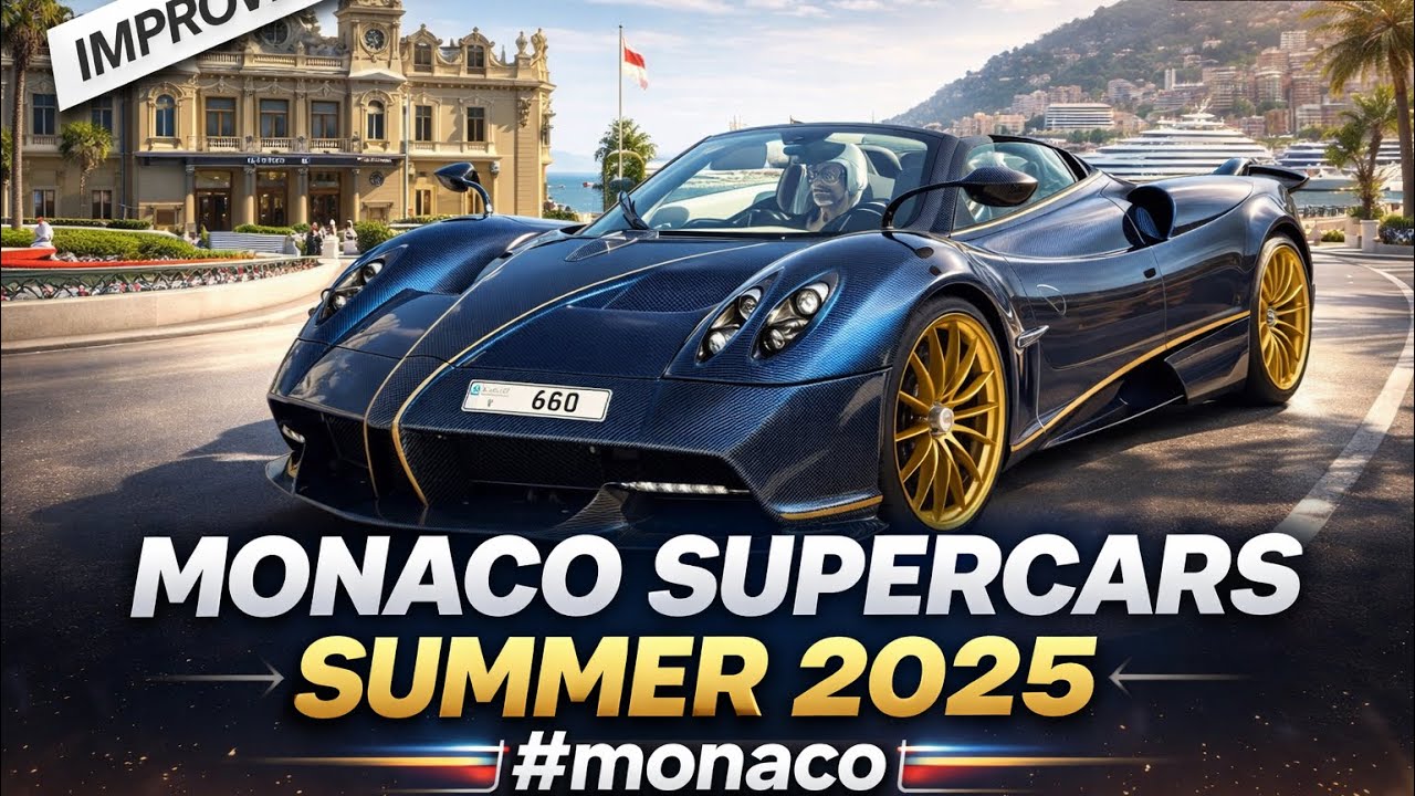 MONACO SUPERCARS SUMMER 2025 #monaco #supercars #pagani