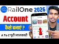 Rail One app me account kaise banaye ! Railone app login process 2026 ! RailOne id kaise banaye 