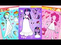 [ToyASMR] 💍 My Little Pony Wedding Dresses Decorate Sticker Book with MLP in Avatar World #mlp #asmr