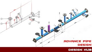 Advance pipe design using solidwork routing.