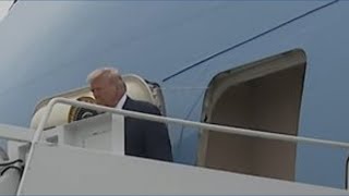 Trump arrives for dignified transfer of six Iowa-based soldiers killed in Middle East