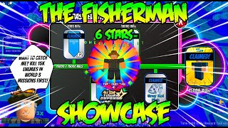 🎣THE FISHERMAN 6 STARS SHOWCASE🎣🌟ALL STAR TOWER DEFENSE 🌟 #roblox