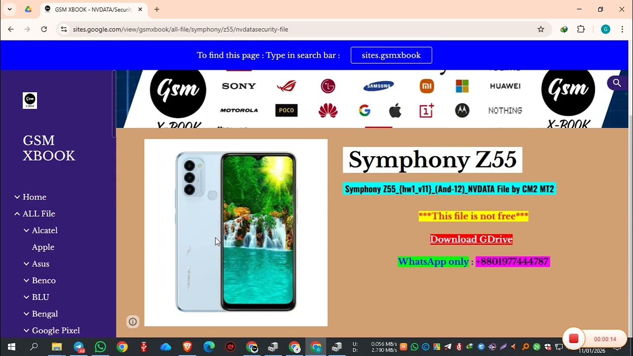 Symphony Z55_{hw1_v11}_(And-12)_NVDATA File by CM2 MT2 | 
