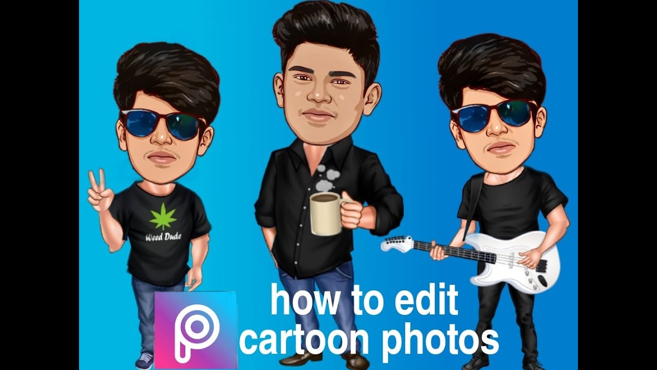Edit Tutorial Cartoon how to edit cartoon photo in mobile phone | cartoon photo editing ...