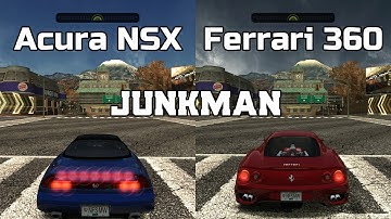 Acura NSX vs Ferrari 360 Modena - NFS MW Redux V3 - WHICH IS FASTEST ?