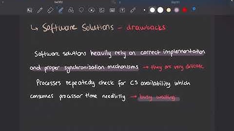 Operating Systems 4.4 (Bakery Algorithm, Drawbacks of Software Solutions)