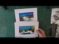 How to paint watercolour greetings card to sell or give to friends