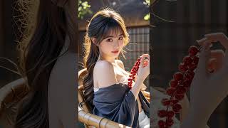 She makes silence louder than words 🎶✨ #wallpaper#healing#aiart #aesthetic #beauty#digitalart#art screenshot 5