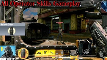 Call Of Duty Mobile - All Operator Skills Gameplay