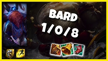 Bard vs Maokai KOREAN Challenger SUPPORT (1/0/8) Gameplay Replay - Patch 10.24