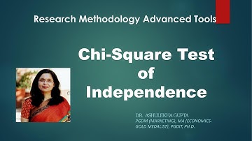 Chi-Square Test of Independence(Chi Square test)(test of independence)