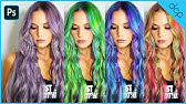 How To Change Hair Color in Photoshop - EASY Yet POWERFUL Technique! -  YouTube