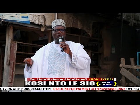 KOSI NTO LE SIO TOJE WIPE IWO NIO KOSE