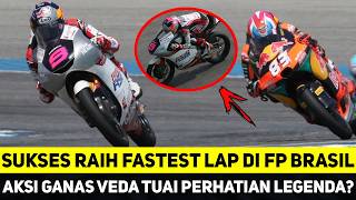 SUKSES RAIH FASTEST LAP DI FP BRASIL, AKSI GANAS VEDA EGA PRATAMA TUAI PERHATIAN LEGENDA?