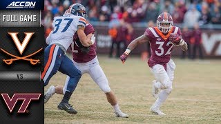 Virginia vs. Virginia Tech Full Game | 2018 ACC Football