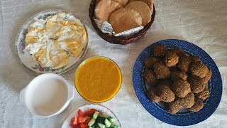 عملت فلافل عراقية + عمبة عراقية + طحينة الفلافل خلال ساعة واحدة .والنتيجة كانت خيال.  Iraqi falafel