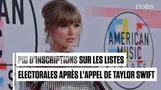 Etats-Unis : un pic d'inscriptions sur les listes électorales après l'appel de Taylor Swift