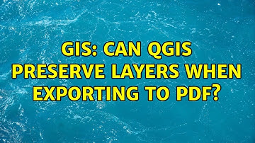 GIS: Can QGIS preserve layers when exporting to PDF? (3 Solutions!!)