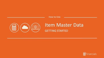 How to Use Item Master Data Records